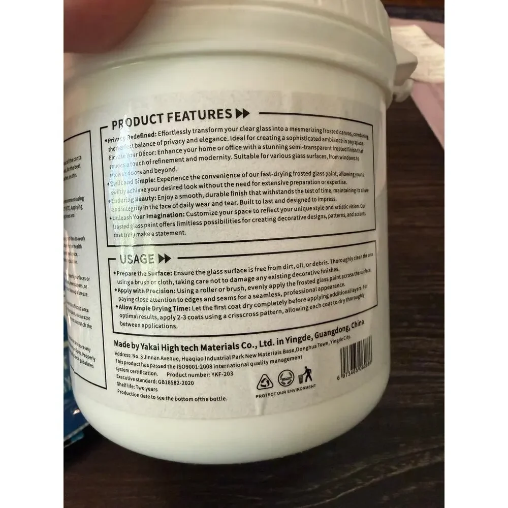 NEW Window Frosting Translucent Effect Rolling Paint, Brush, & Wipes